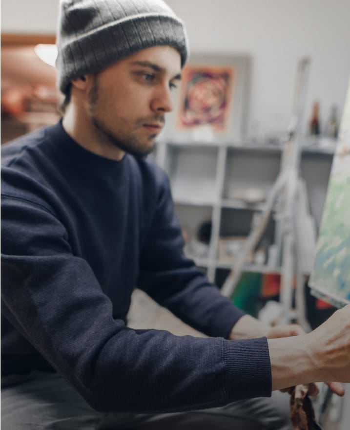 Students at an event