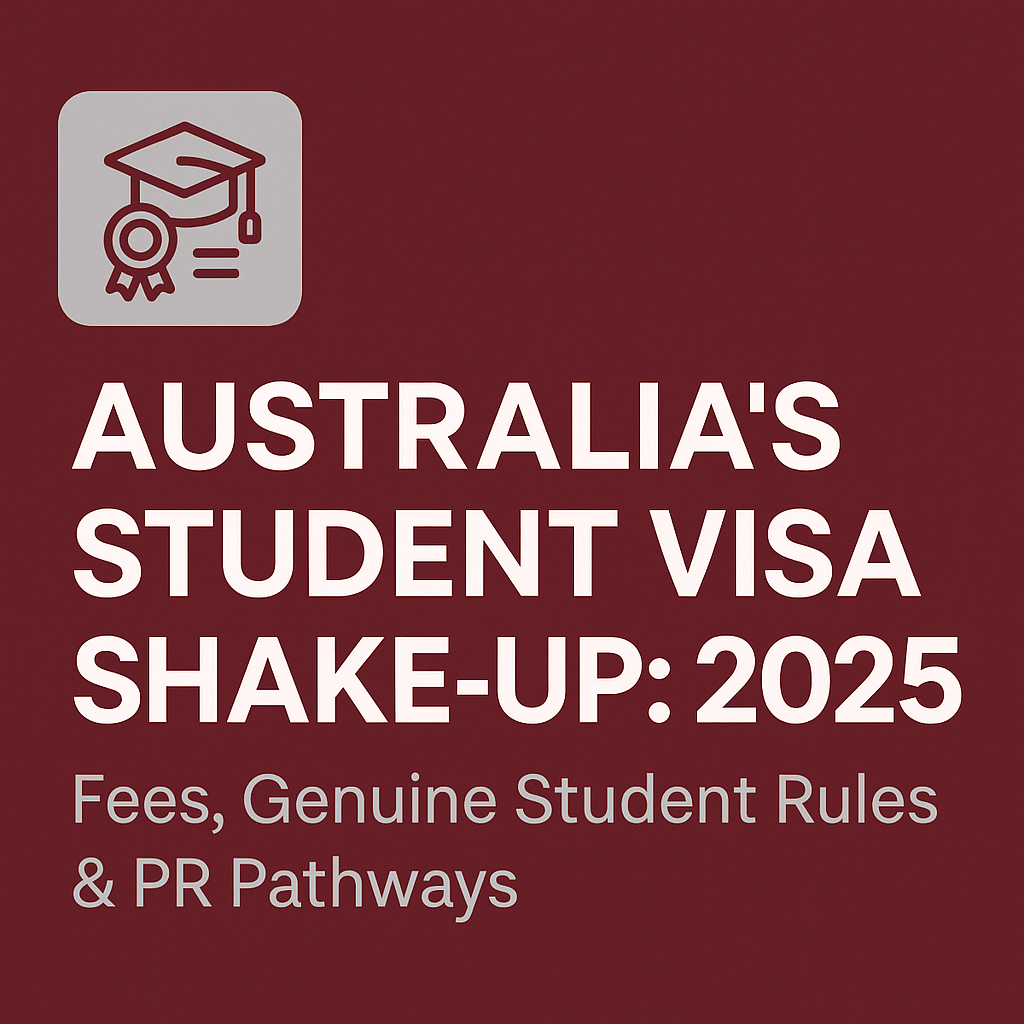 Australia student visa 2025